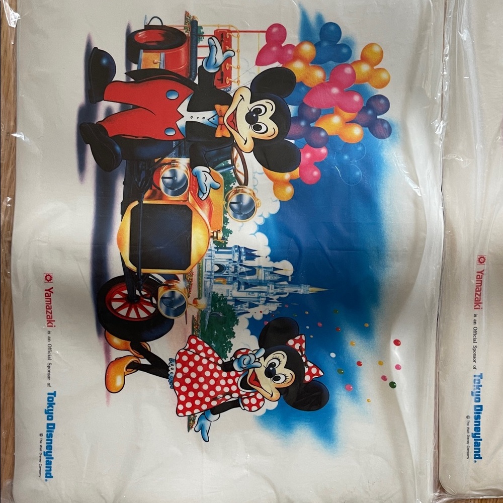 Tokyo Disneyland Grand Opening dinner placemats - collection souvenir